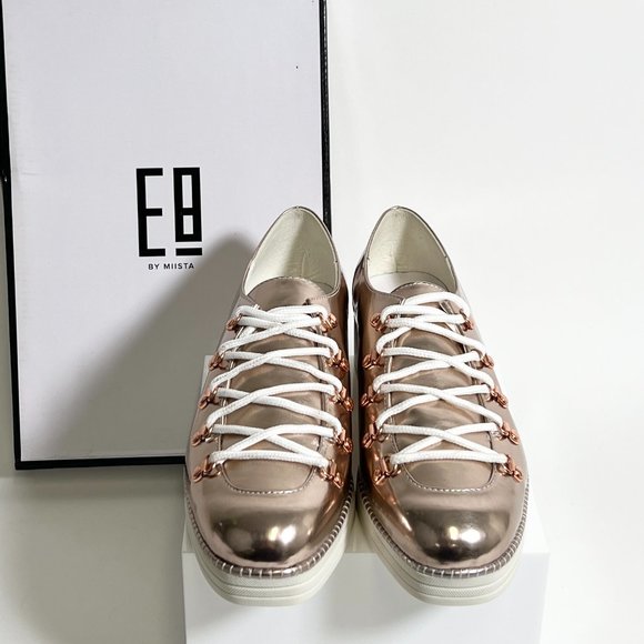 NIB E8 By Miista Zaida Rose Gold Sneakers - Picture 4 of 8